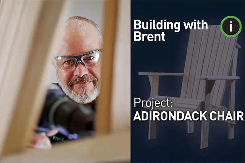 YouTube Thumbnail for Adirondack Chair project