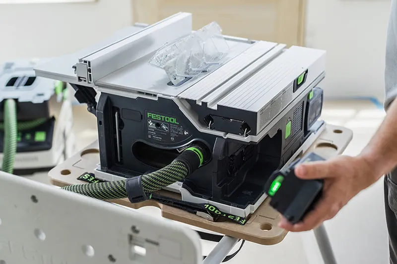 CSC SYS 50 Cordless Table Saw Application Setup