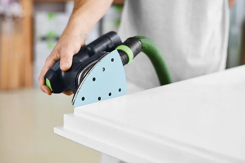 Sanding on edge of wood