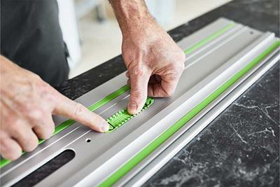 Guide rail adhesive pads