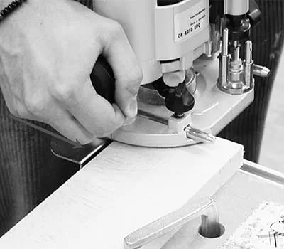 Moving the cutter into the workpiece