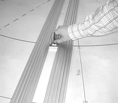 Marking the segment arc