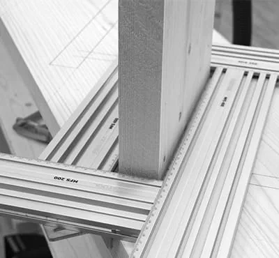 Routing stair stringers using the correct routing template