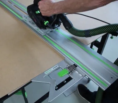 Cutting the rear wall